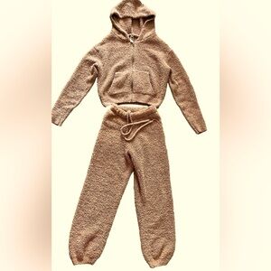 Skims Teddy Fleece 2 Piece Set Camel Colour Size XS/S